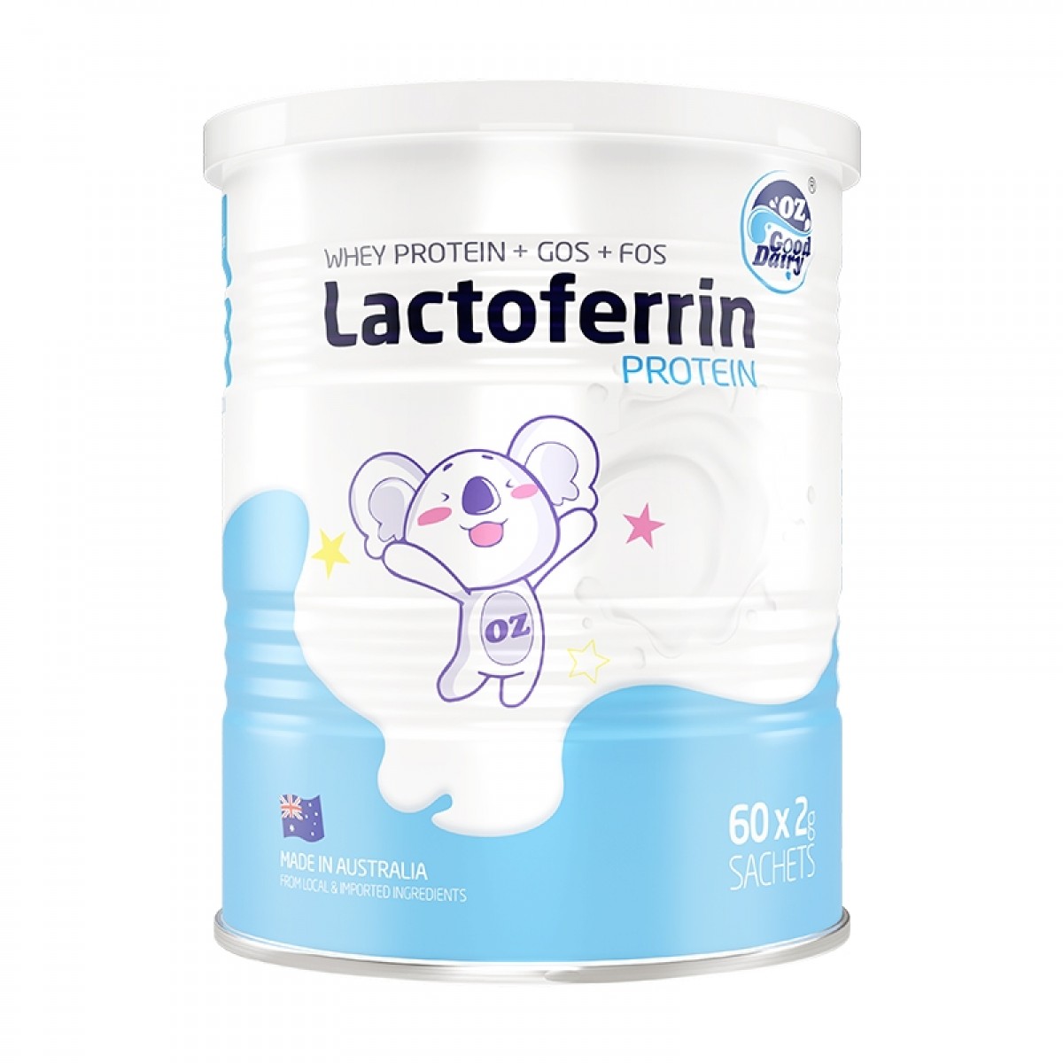 澳洲原装进口澳乐乳乳铁蛋白调制乳粉2g*60支/罐