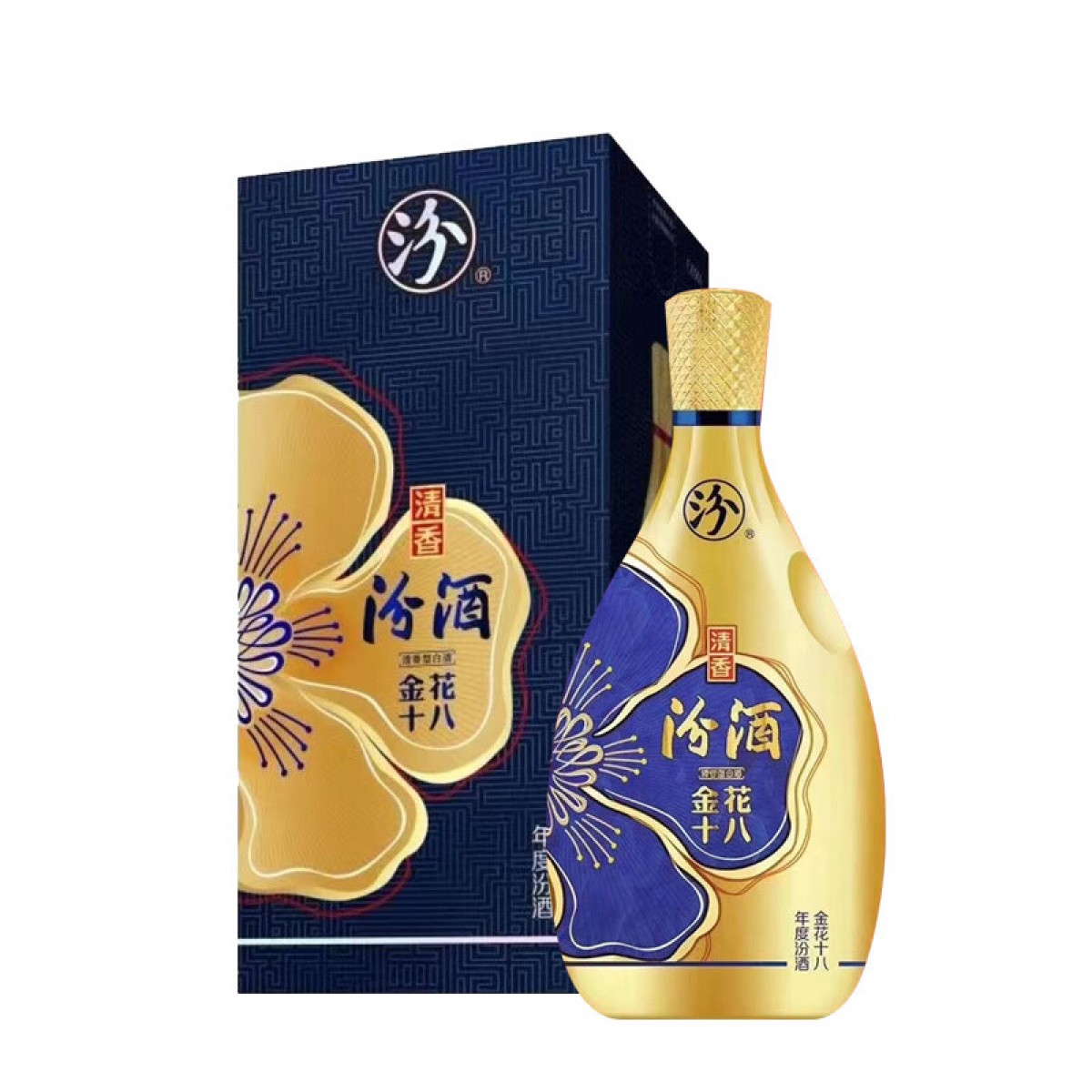 汾酒 金花十八 清香型白酒 45度 500ML*2瓶