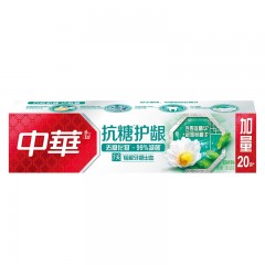 中华抗糖护龈牙膏 晨露青草味130g