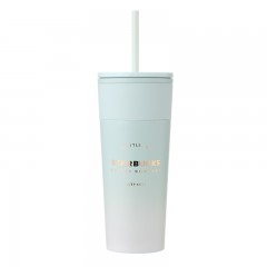 星巴克清透薄荷绿款不锈钢吸管杯473ml 11158530