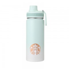 星巴克清透薄荷绿款不锈钢运动杯520ml 11156055