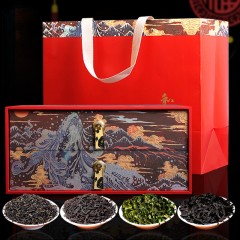 博馨和礼四大茗茶金骏眉正山小种大红袍铁观音红茶叶礼盒装节日送礼品佳品送礼红茶