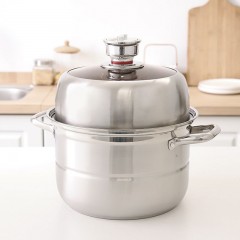 YisPot 易铂 蒸好食记时蒸锅 YP-6328 28cm假复底