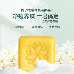 PYNCH品栀-栀子祛痘冷凝皂50g（手工洁面皂、祛痘除螨、清洁修护、天然无皂基、洗脸不紧绷）