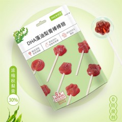 乖孩子DHA藻油秋梨膏棒棒糖无添加宝宝即食零食0脂清甜润喉糖果健康营养*3袋