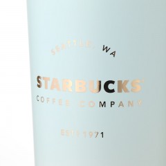 星巴克清透薄荷绿款不锈钢吸管杯473ml 11158530