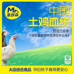 蛋鲜森绿色无抗可生食土鸡蛋60枚2400g礼盒装（含手提）