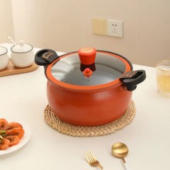 森仕达(SENSHIDA)森诺菲胖墩墩微压锅8L SSD-158 一锅多用不挑炉具麦饭石涂层少油补粘
