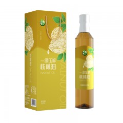 禾煜一级压榨核桃油单瓶装礼盒500ml