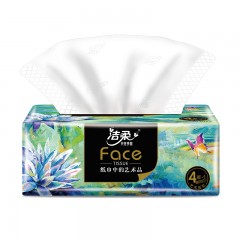 洁柔纸巾抽纸家用实惠装艺术油画face可湿水纸抽餐巾纸卫生纸
