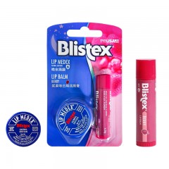 Blistex百蕾适 润护甜心组合（小蓝罐7g+浆果味唇膏4.25g）